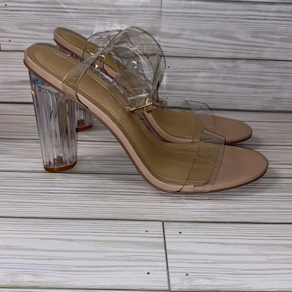 Justfab Hanna Transparent Heeled Sandal - Picture 3 of 8